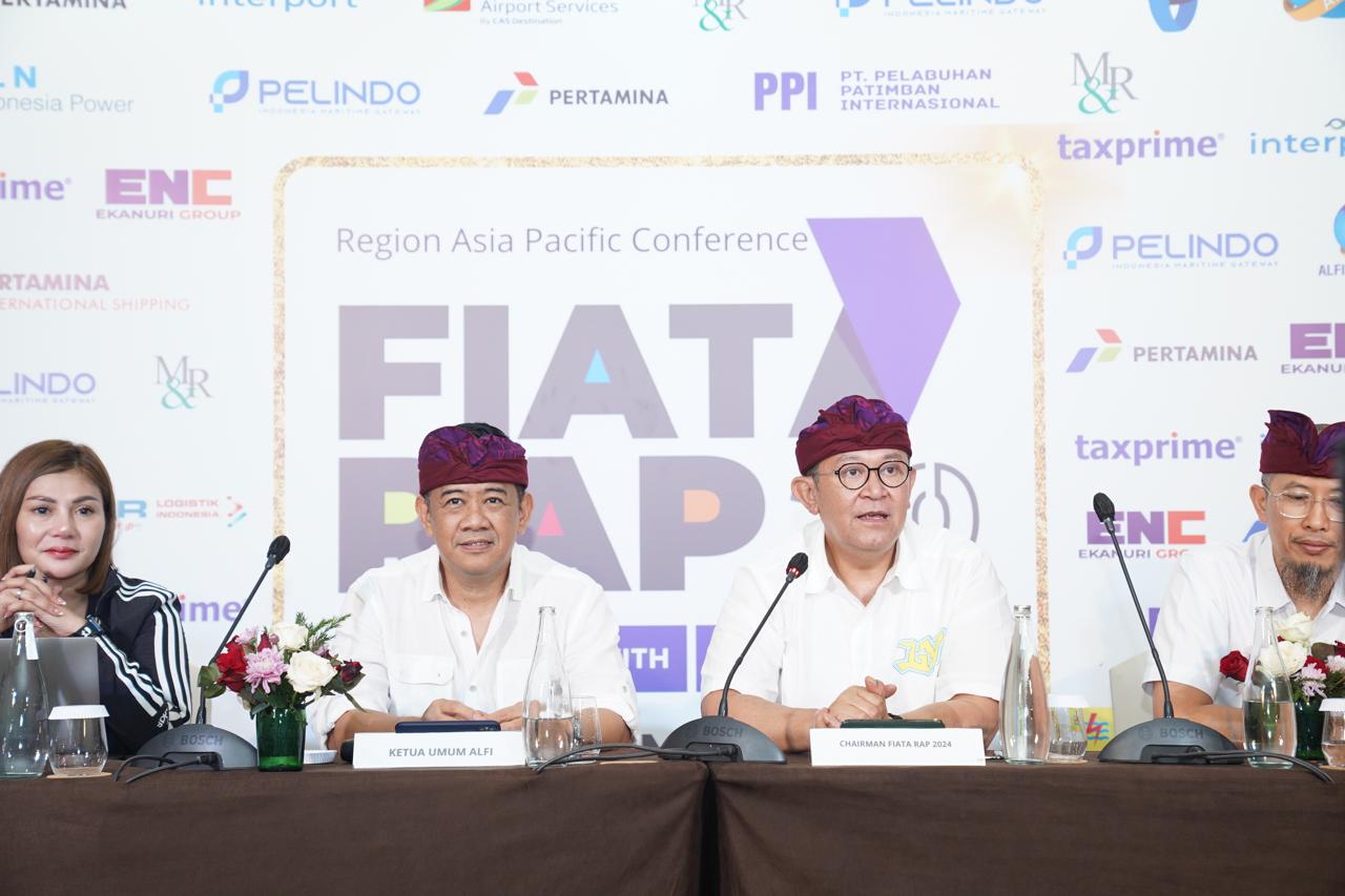 Jumpa Pers Jelang digelarnya FIATA-RAP Meeting 2024, di Merusaka Nusa Dua, Rabu 10 Juli 2024